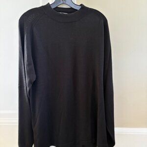 Johnston & Murphy Men's Silk Pullover Black Size L
